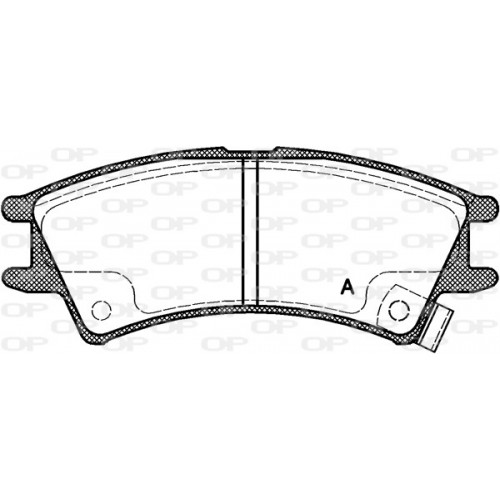 BRAKE PADS OPEN PARTS 1PCS 