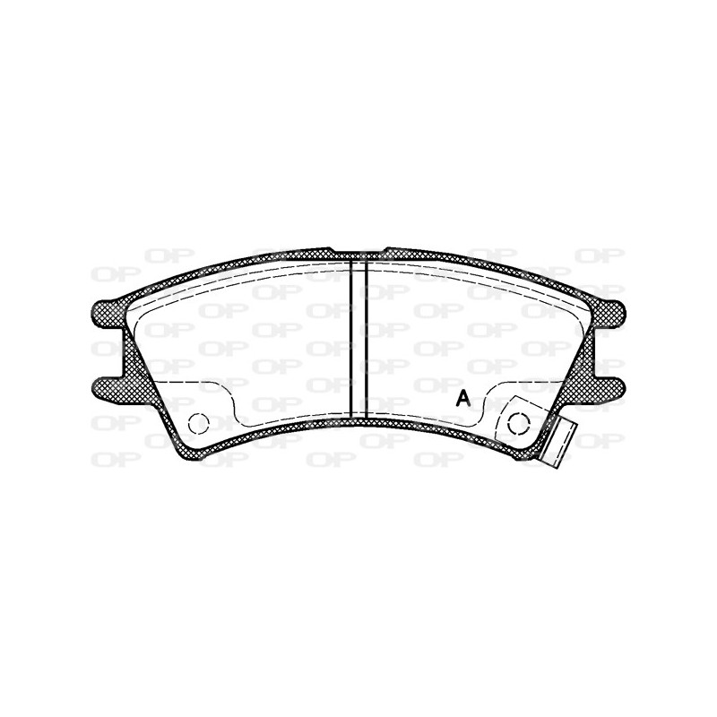 BRAKE PADS OPEN PARTS 1PCS 