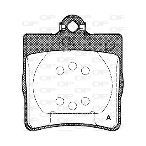 BRAKE PADS OPEN PARTS 1PCS 