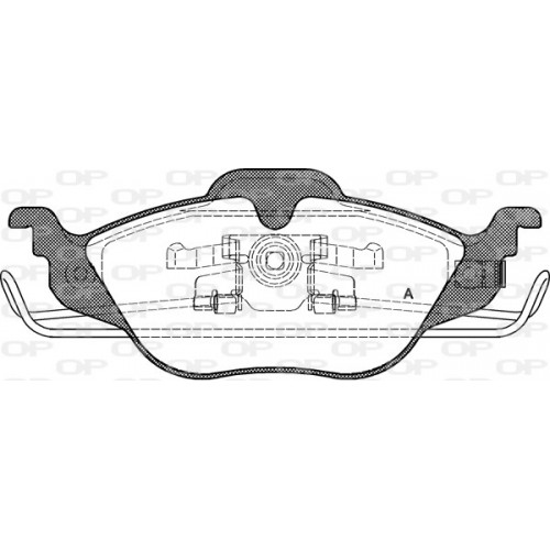 BRAKE PADS OPEN PARTS 1PCS 