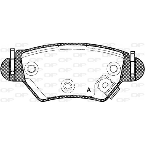 BRAKE PADS OPEN PARTS 1PCS 