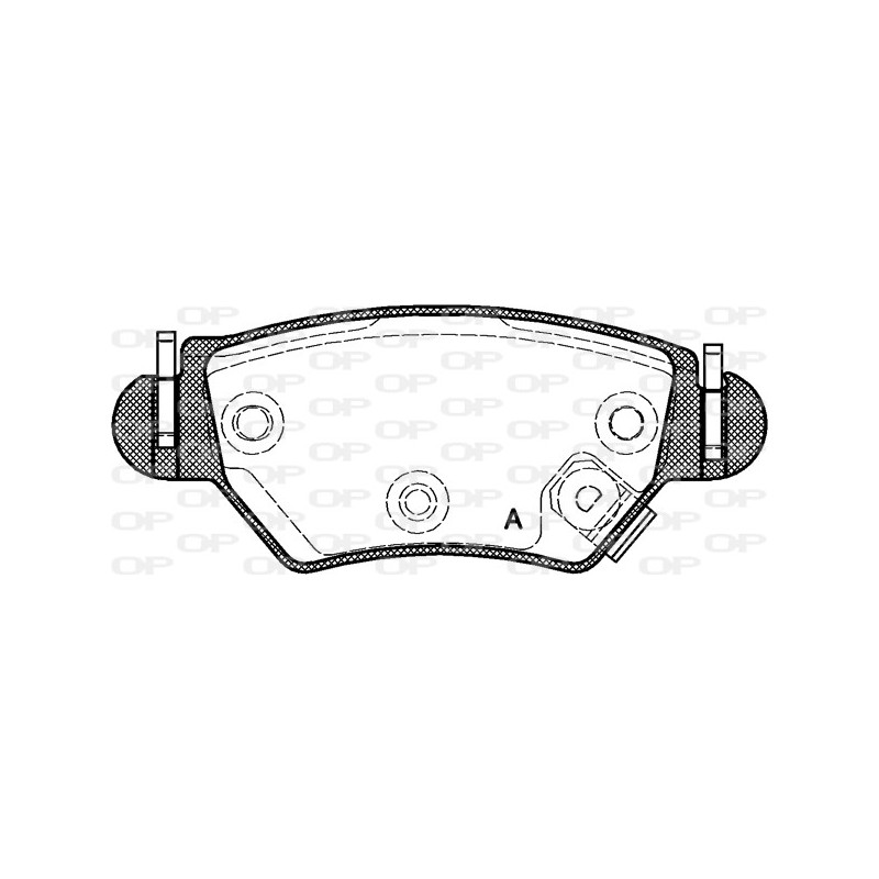 BRAKE PADS OPEN PARTS 1PCS 