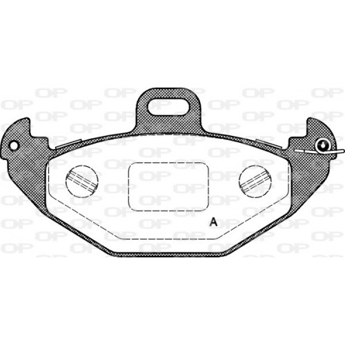 BRAKE PADS OPEN PARTS 1PCS *ESAURIM 