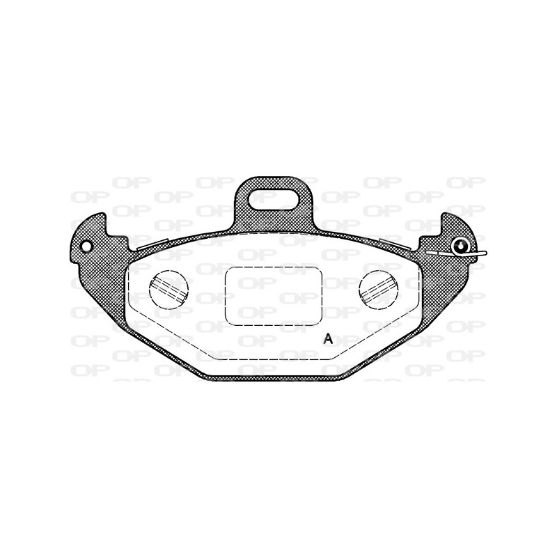 BRAKE PADS OPEN PARTS 1PCS *ESAURIM 