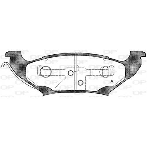 BRAKE PADS OPEN PARTS 1PCS *ESAURIMENTO 