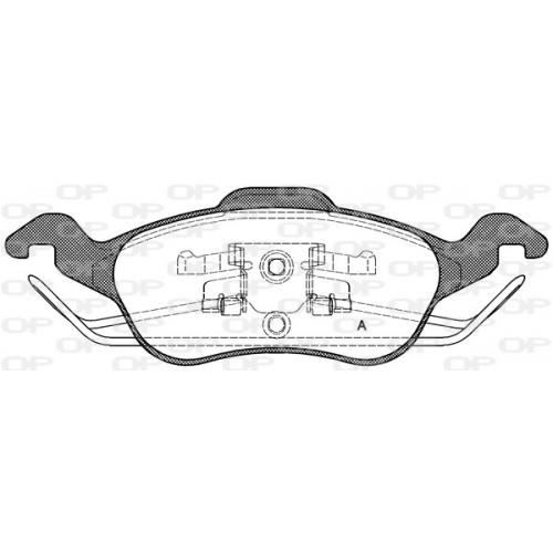 BRAKE PADS OPEN PARTS 1PCS 