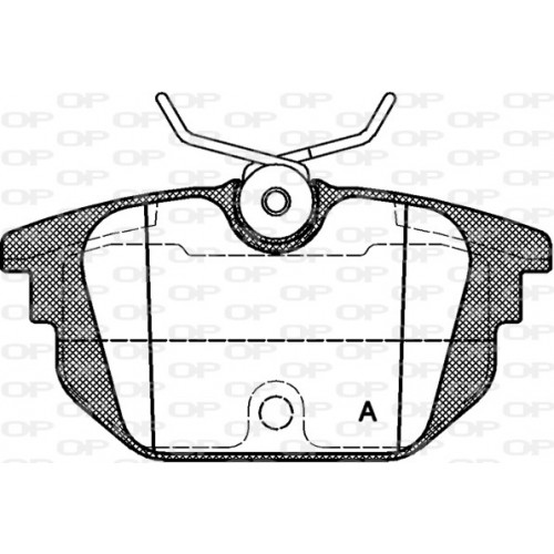 BRAKE PADS OPEN PARTS 1PCS 