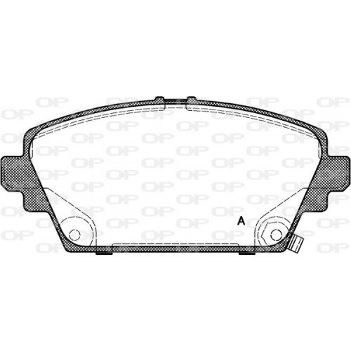 BRAKE PADS OPEN PARTS 1PCS 