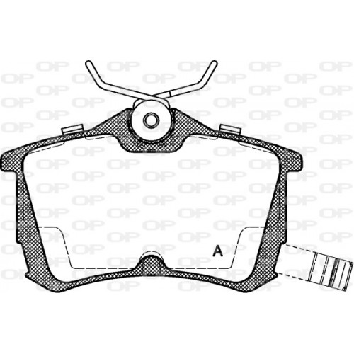 BRAKE PADS OPEN PARTS 1PCS 