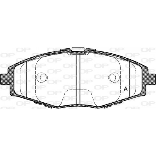 BRAKE PADS OPEN PARTS 1PCS 