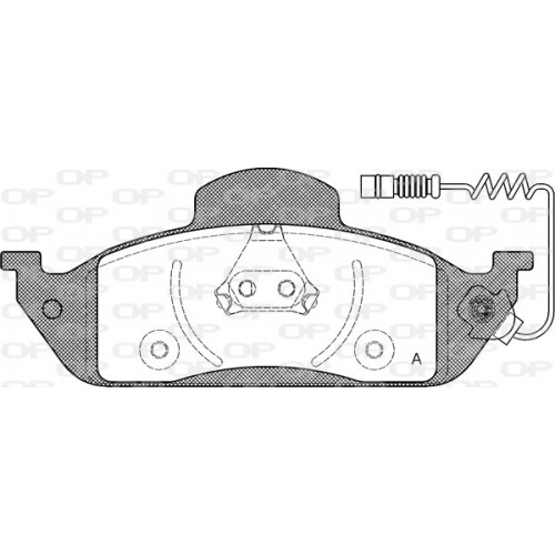 BRAKE PADS OPEN PARTS 1PCS 