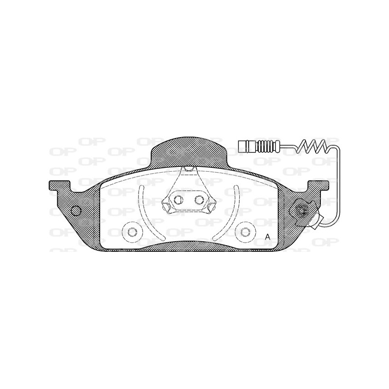 BRAKE PADS OPEN PARTS 1PCS 