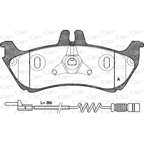 BRAKE PADS OPEN PARTS 1PCS *ESAURIM 