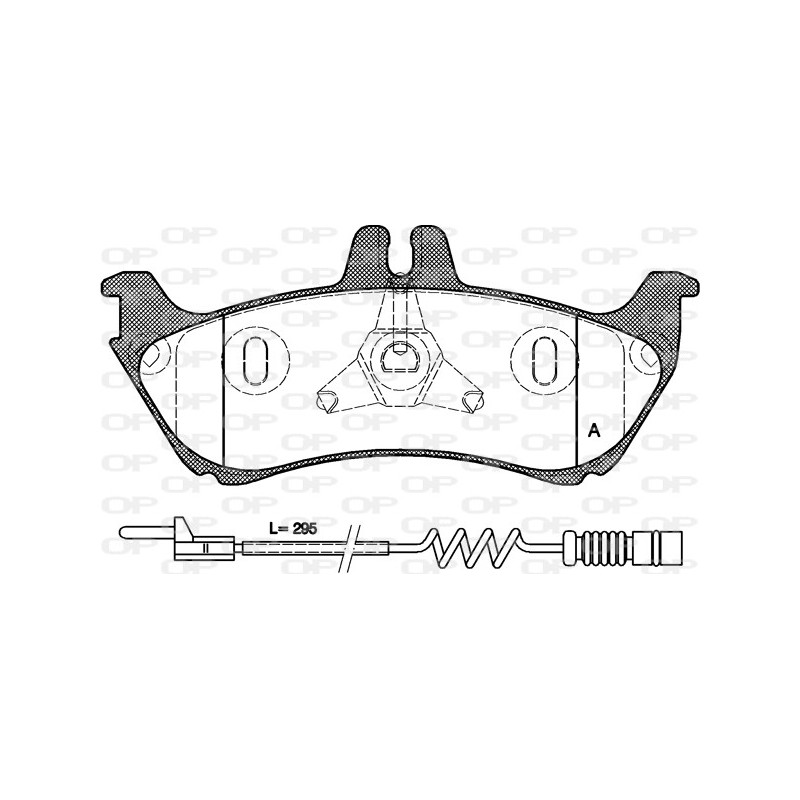 BRAKE PADS OPEN PARTS 1PCS *ESAURIM 