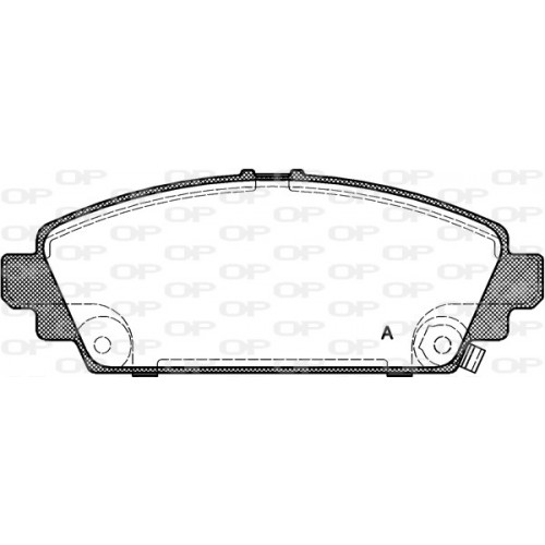 BRAKE PADS OPEN PARTS 1PCS 