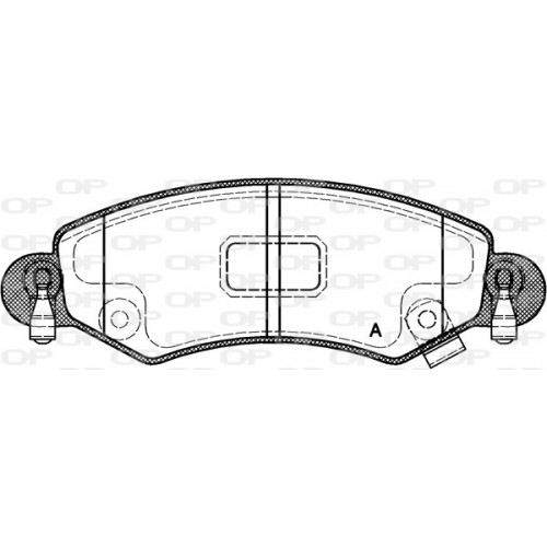 BRAKE PADS OPEN PARTS 1PCS 