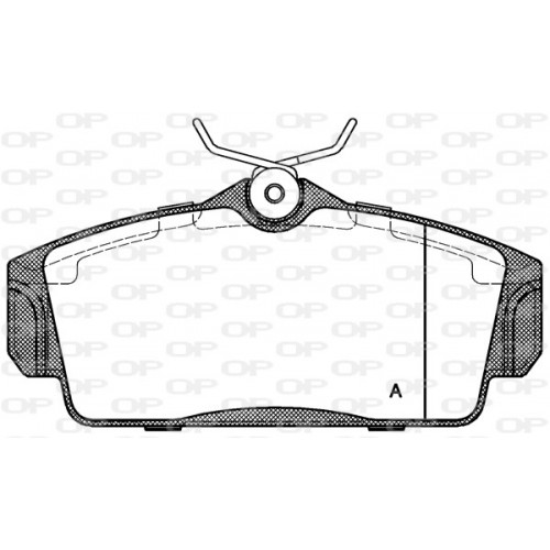 BRAKE PADS OPEN PARTS 1PCS 