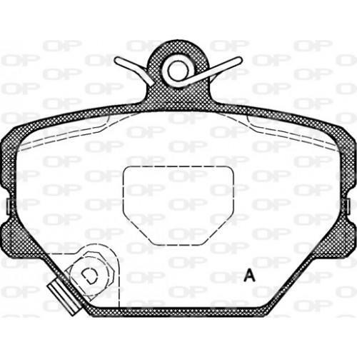 BRAKE PADS OPEN PARTS 1PCS 