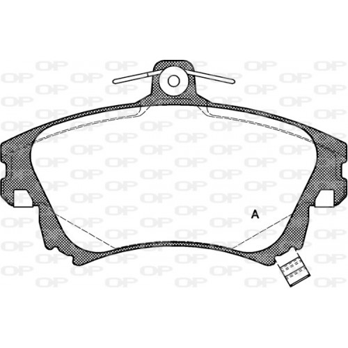 BRAKE PADS OPEN PARTS 1PCS 