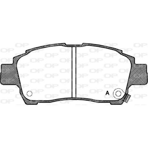 BRAKE PADS OPEN PARTS 1PCS 