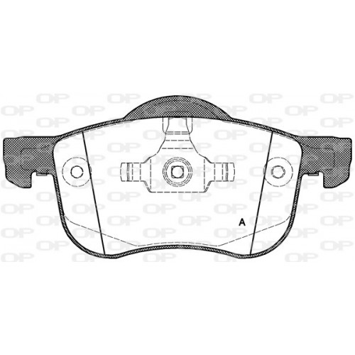 BRAKE PADS OPEN PARTS 1PCS 