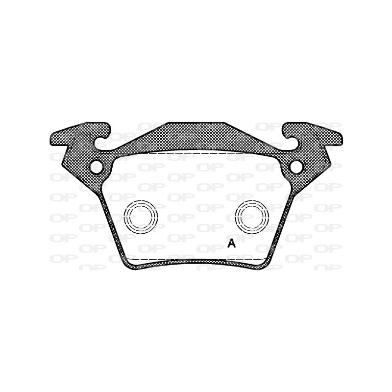 BRAKE PADS OPEN PARTS 1PCS 