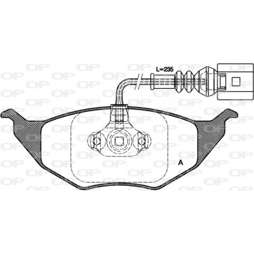 BRAKE PADS OP *ESAURIM 1PCS 