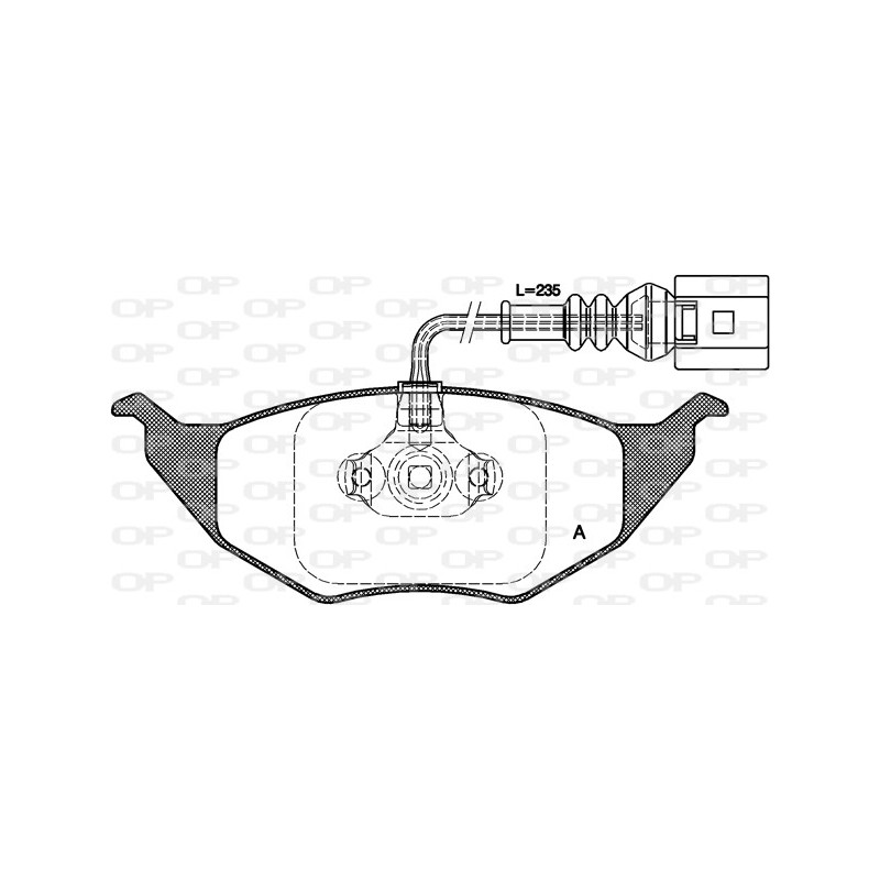 BRAKE PADS OP *ESAURIM 1PCS 