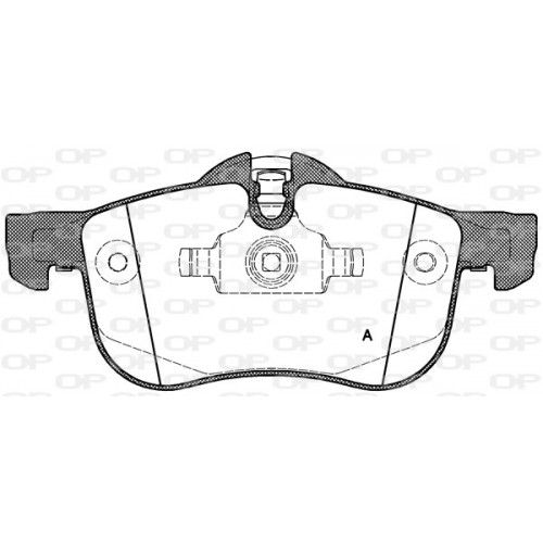 BRAKE PADS OPEN PARTS 1PCS 