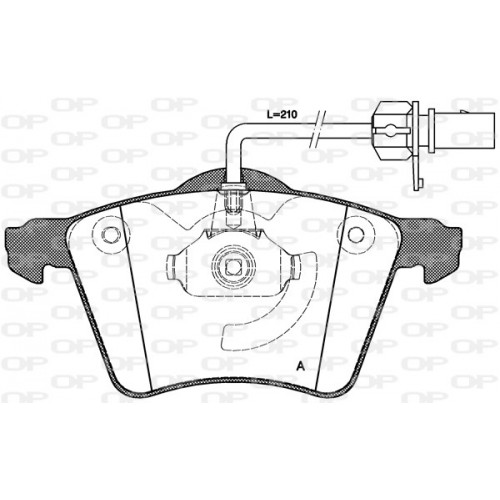 BRAKE PADS OPEN PARTS 1PCS 