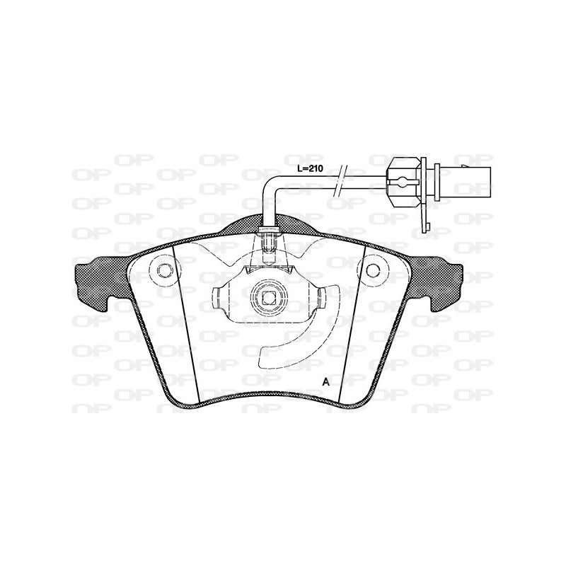 BRAKE PADS OPEN PARTS 1PCS 