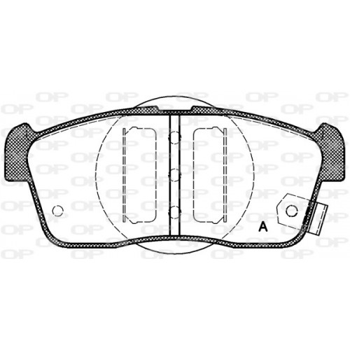 BRAKE PADS OPEN PARTS 1PCS 