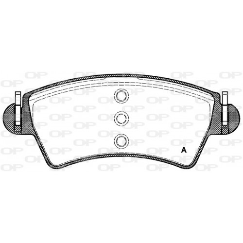 BRAKE PADS OPEN PARTS 1PCS 