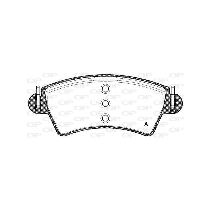 BRAKE PADS OPEN PARTS 1PCS 