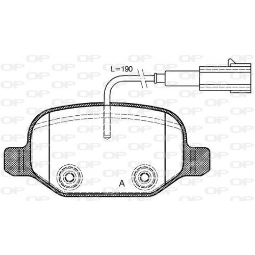 BRAKE PADS OPEN PARTS 1PCS 