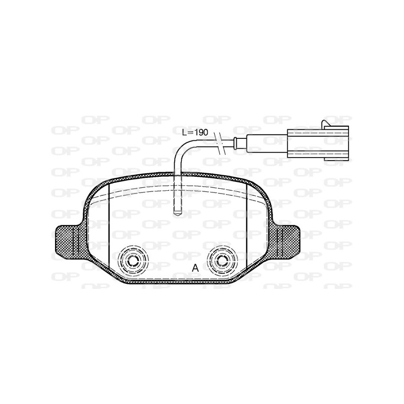 BRAKE PADS OPEN PARTS 1PCS 