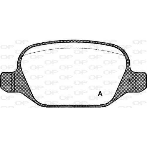 BRAKE PADS OPEN PARTS 1PCS 