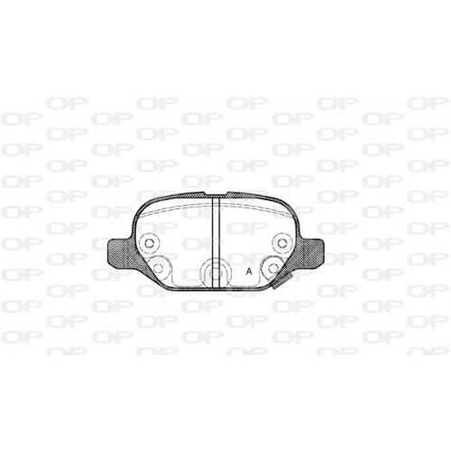 BRAKE PADS OPEN PARTS 1PCS 