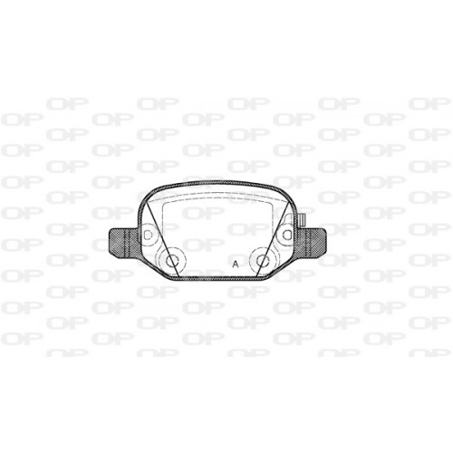 BRAKE PADS OPEN PARTS 1PCS 