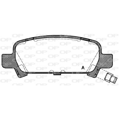 BRAKE PADS OPEN PARTS 1PCS 