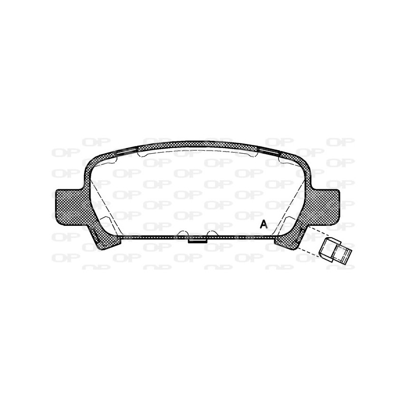 BRAKE PADS OPEN PARTS 1PCS 