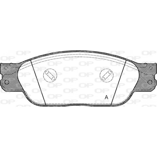 BRAKE PADS OPEN PARTS 1PCS ... 