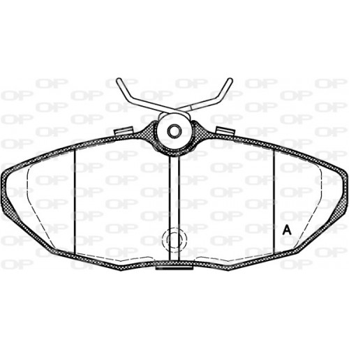 BRAKE PADS OPEN PARTS 1PCS ... 