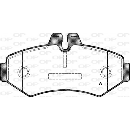 BRAKE PADS OPEN PARTS 1PCS 