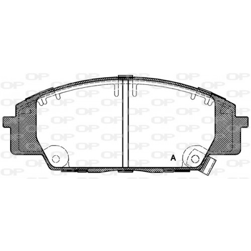 BRAKE PADS OPEN PARTS 1PCS ... 