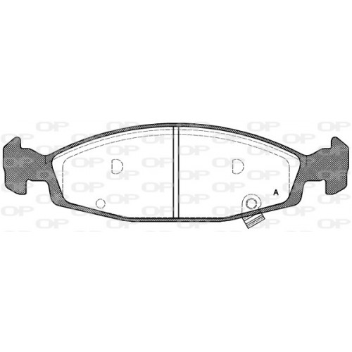 BRAKE PADS OPEN PARTS 1PCS 