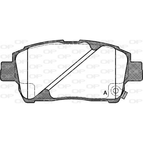 BRAKE PADS OPEN PARTS 1PCS 