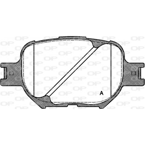 BRAKE PADS OPEN PARTS 1PCS 