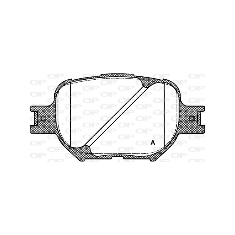 BRAKE PADS OPEN PARTS 1PCS 