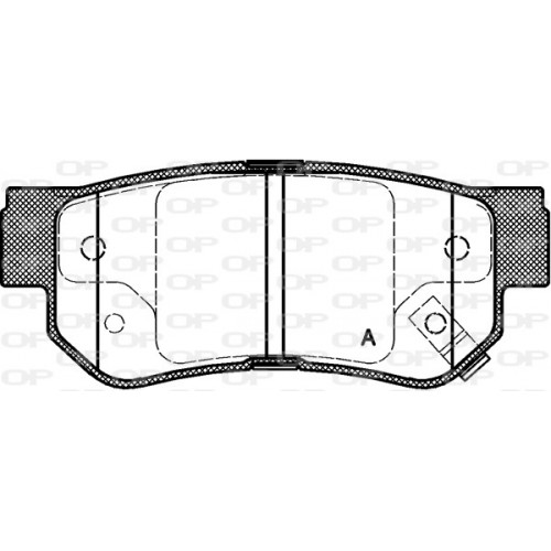 BRAKE PADS OPEN PARTS 1PCS 